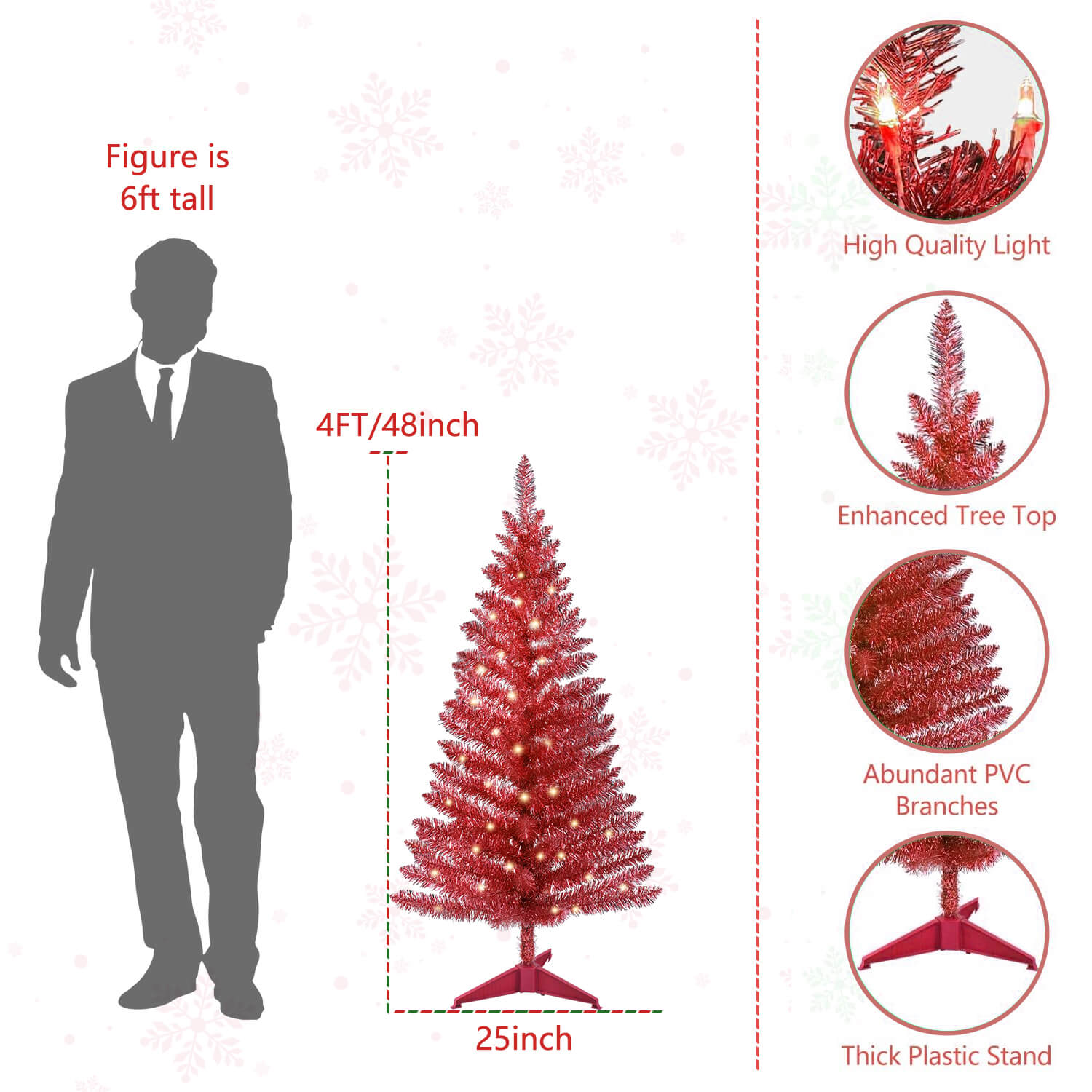 pink artificial christmas tree