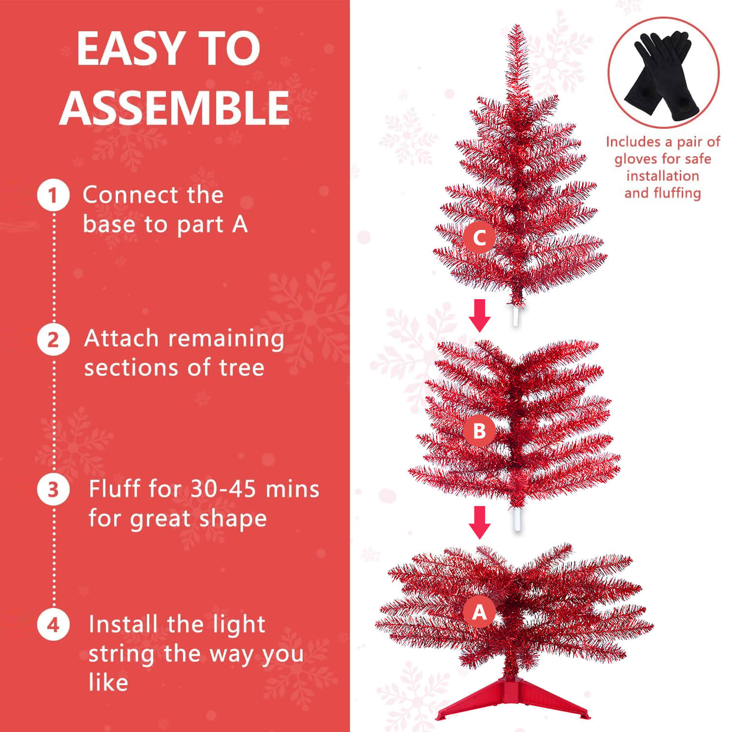 pink artificial christmas tree