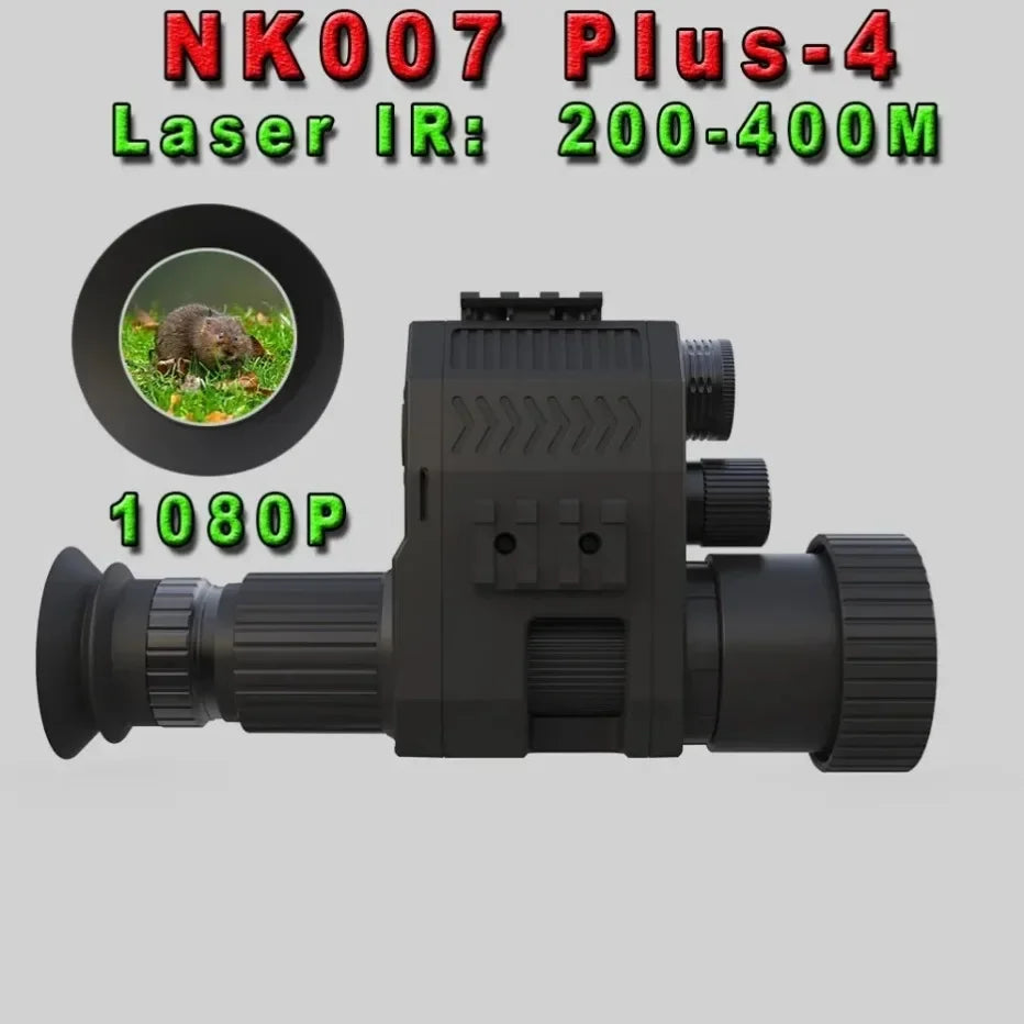 2024 Megoarei NK007 Hunting Night Vision Digital Rifle Scope Monocular Optics Sight Attachment With 1.3 Inch Screen 850 IR Torch