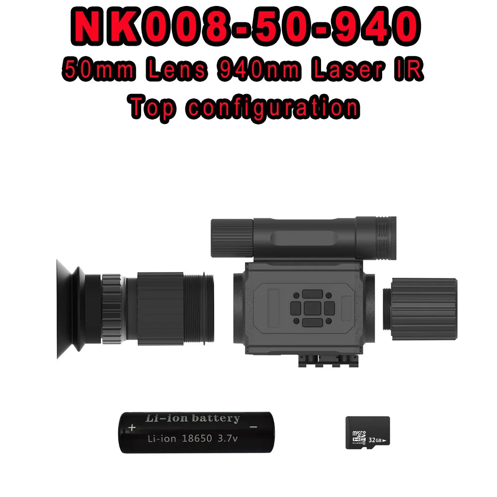 2025 hot selling AI zoom night vision resolution 1920 * 1080 infrared visible range 200-400 meters outdoor hunting rifle sight