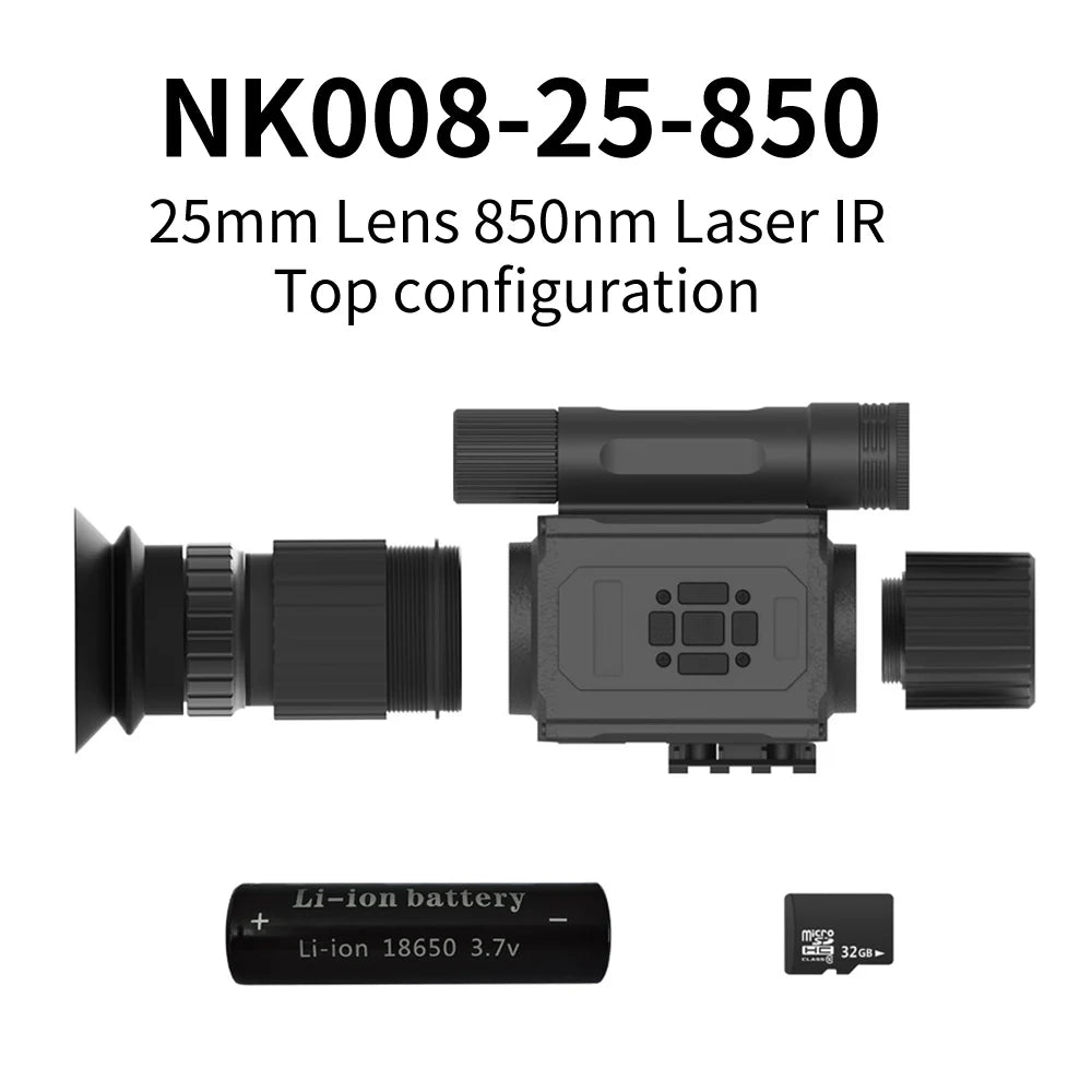 2025 hot selling AI zoom night vision resolution 1920 * 1080 infrared visible range 200-400 meters outdoor hunting rifle sight