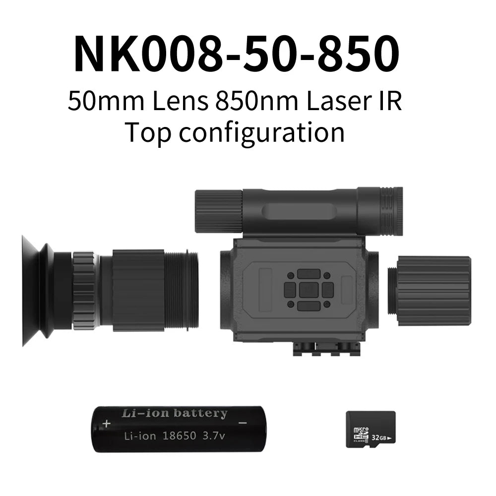 2025 hot selling AI zoom night vision resolution 1920 * 1080 infrared visible range 200-400 meters outdoor hunting rifle sight