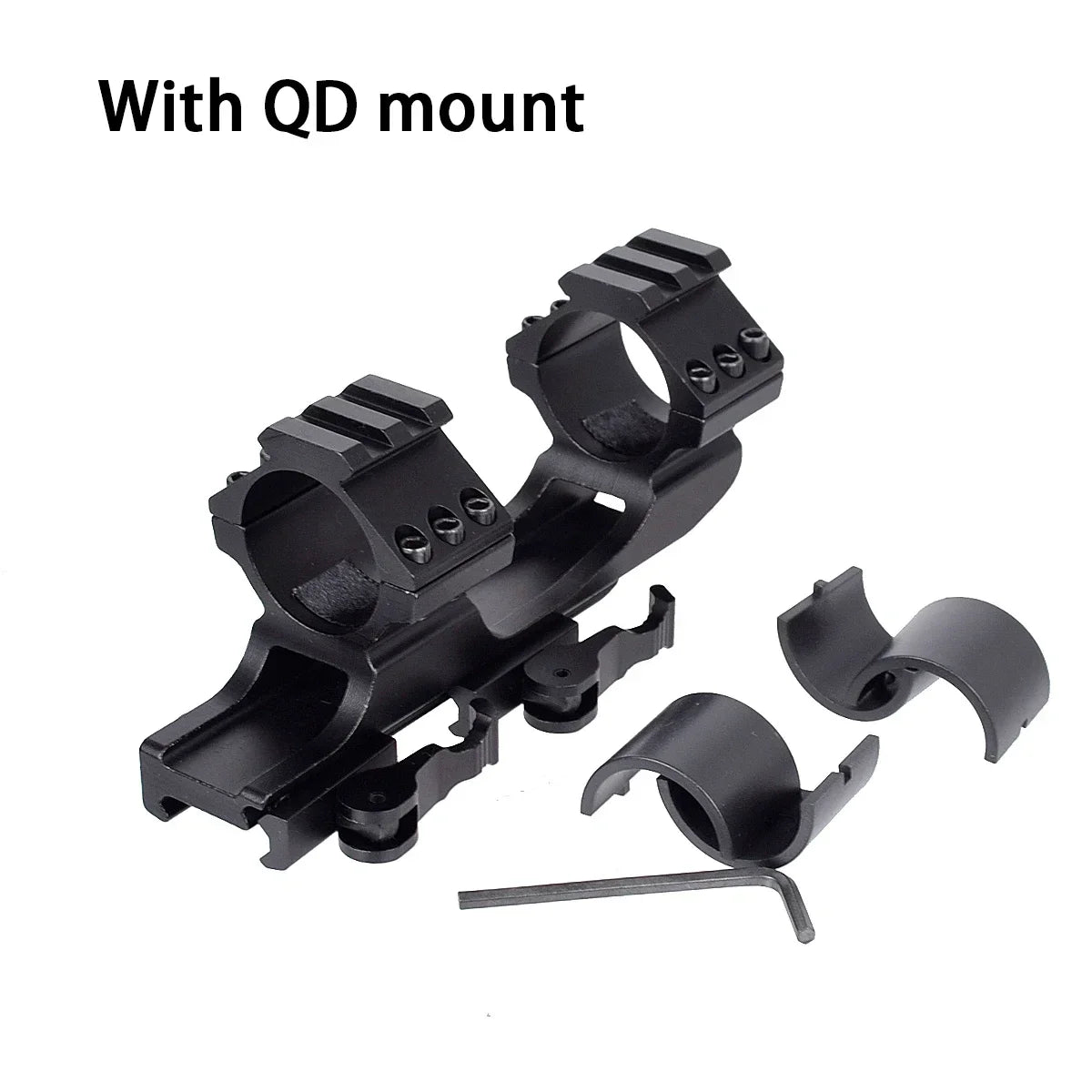 25.4mm 30mm Scope Ring Mount Quick Release One Piece Rifle Scope Sight Mount Adapter 1"/30mm Dual Rings Toy Gun Accessories