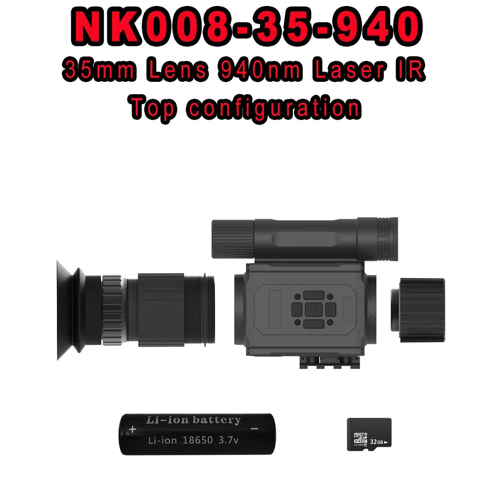 2025 hot selling AI zoom night vision resolution 1920 * 1080 infrared visible range 200-400 meters outdoor hunting rifle sight