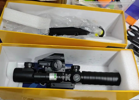 2025 hot saleCVLIFE EagleTalon 3-9x32 5-in-1 Scope Combo with Dual Illuminated Green Rangefinder Reticle Scope