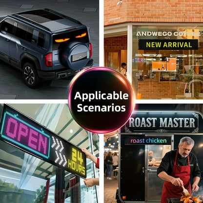 2PCS LED Devil's Eye Bars – App-Controlled RGB Lights for Vehicles